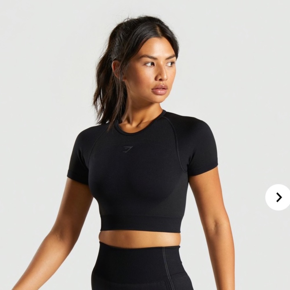 Gymshark Ultra Seamless Crop Top - Black
